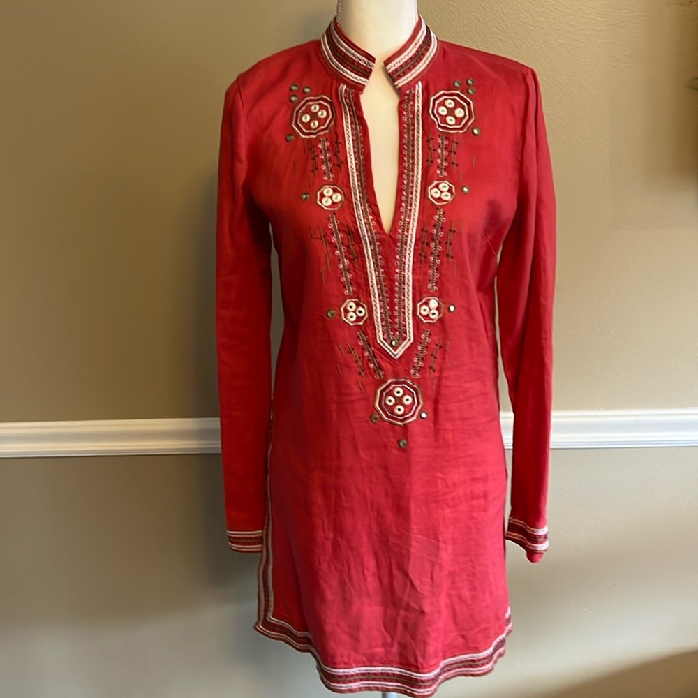 Old navy embellished linen tunic